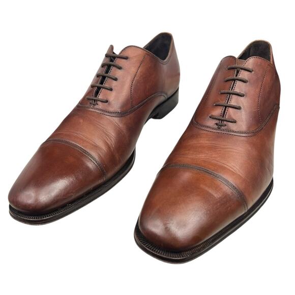 To Boot New York Mens Picard Tan Leather Cap Toe Dress Shoe Size US 12 - Picture 7 of 11